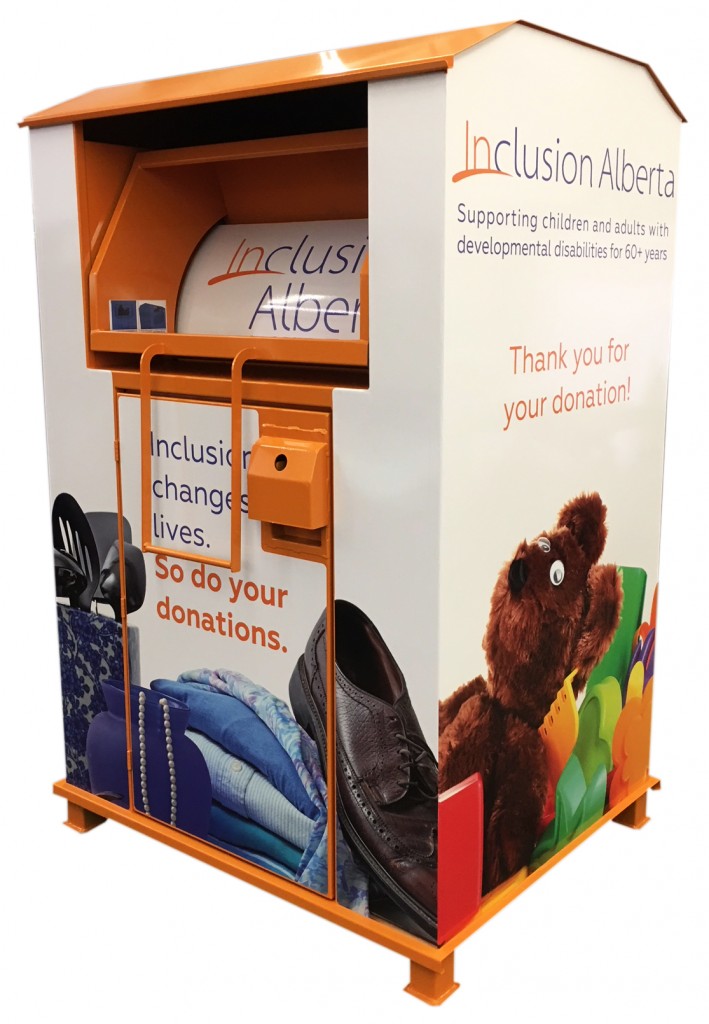 Donation Bins Rolling Chute Donation Bin